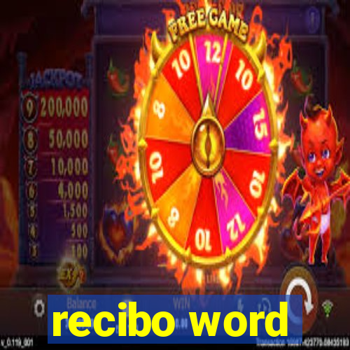 recibo word